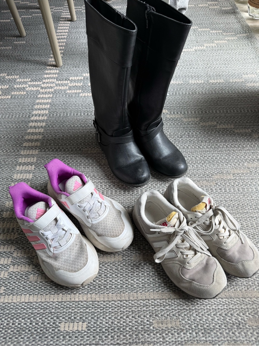 New Balance, adidas and cat & jack shoe bundle